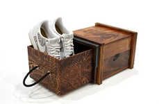 Carved Shoe Boxes