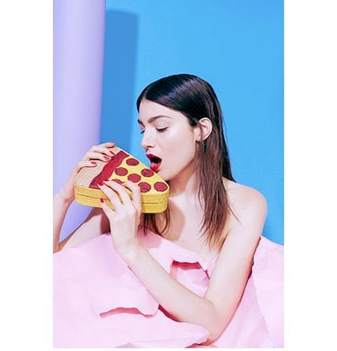Vibrant Pizza Clutches