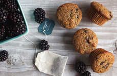 Tea-Infused Blackberry Muffins