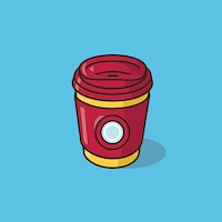 Coffee Cup Cartoon Characters Image 4
