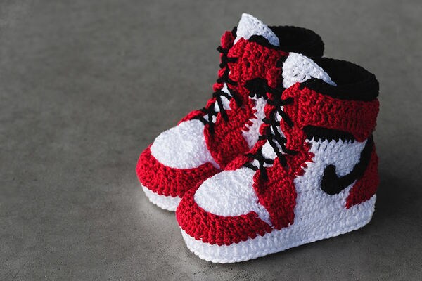 Crocheted Baby Sneakers