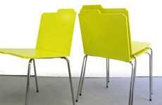 Stationary Inspired Office Furniture -The Folder Chair by Rita