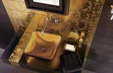 Golden Bath Tiles