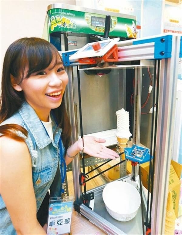 Towering Ice Cream Printers