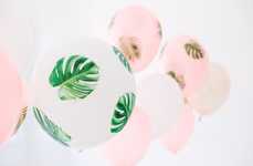 Tropical Decoupage Balloons