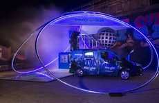 Futuristic Party Vans