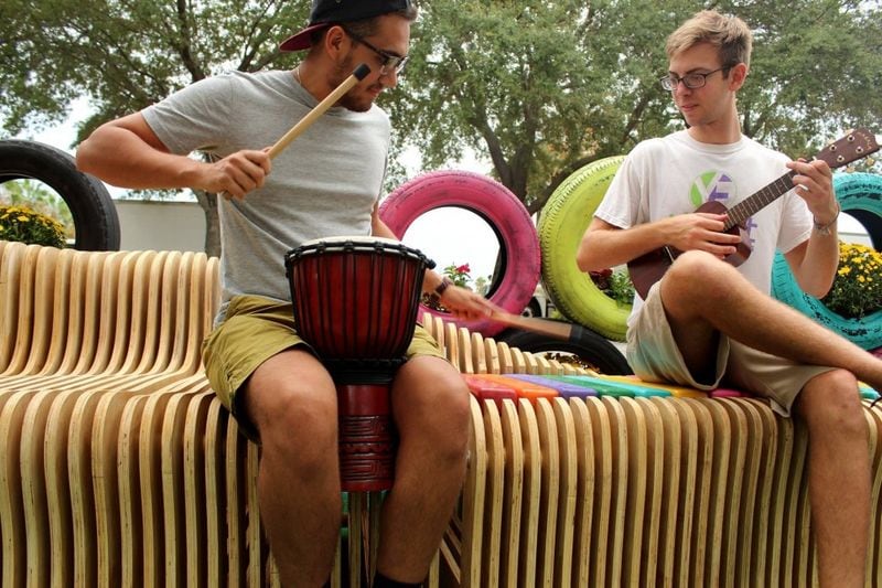 Musical Park Benches