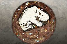 Dinosaur Fossil Cakes
