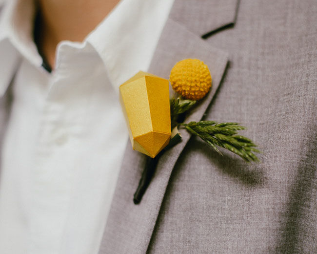Geometric Groom Accessories