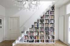 Staircase Bookshelf Storage