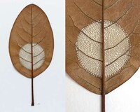 Crocheted Leaf Sculptures Image 5