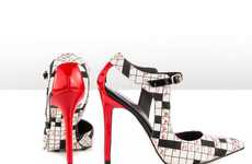 Posh Puzzle-Inspired Pumps