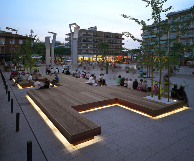 Illuminated Public Benches