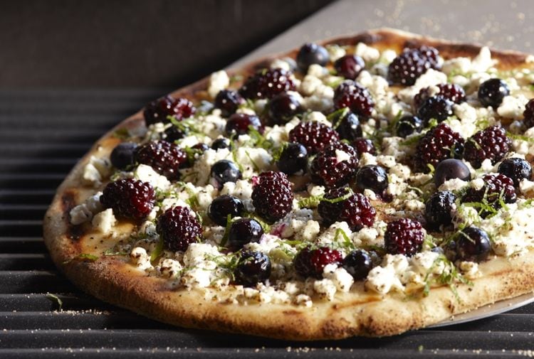 Grilled Berry Pizzas