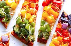 Rainbow Veggie Pizzas
