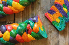 Multicolored Challah Bread