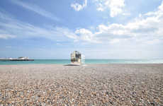 Mirrored Beach Huts