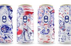 Season-Branded Beer Cans