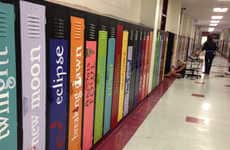 Book Spine Locker Art