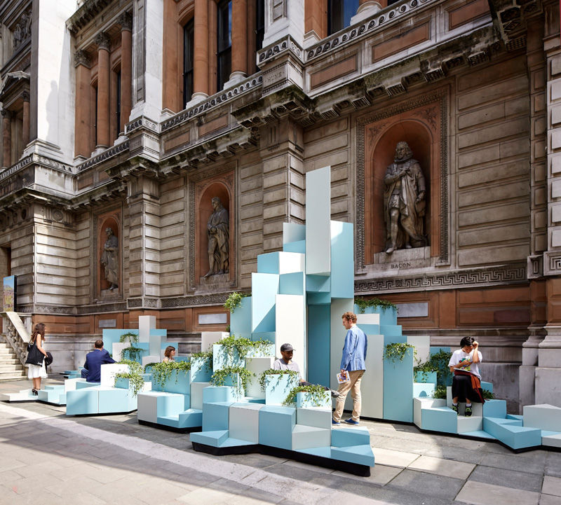 Pixelated Ceramic Installation