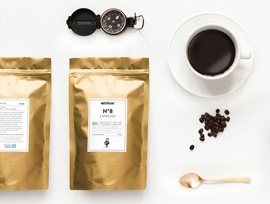 Gold Leaf Espresso Branding
