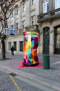 Colorful Geometric Street Art Image 2