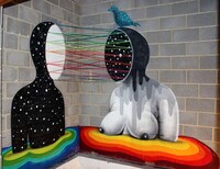 Colorful Geometric Street Art Image 4