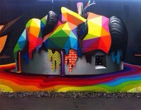 Colorful Geometric Street Art Image 6