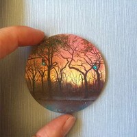 Circular Plexiglass Paintings Image 3