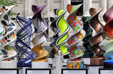 DNA Spiral Sculptures