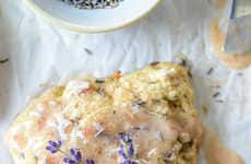 Floral Peach Scones