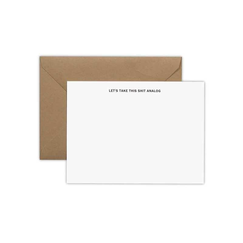 Low-Tech Note Cards