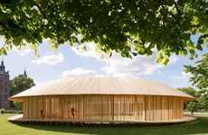 Spherical Wooden Pavilions