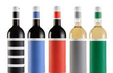 Colorblocked Wine Bottles