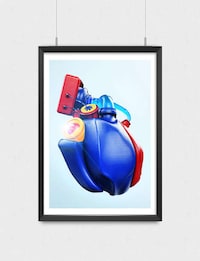 Superhero Heart Art Image 7