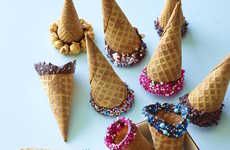 DIY Chocolate-Dipped Cones