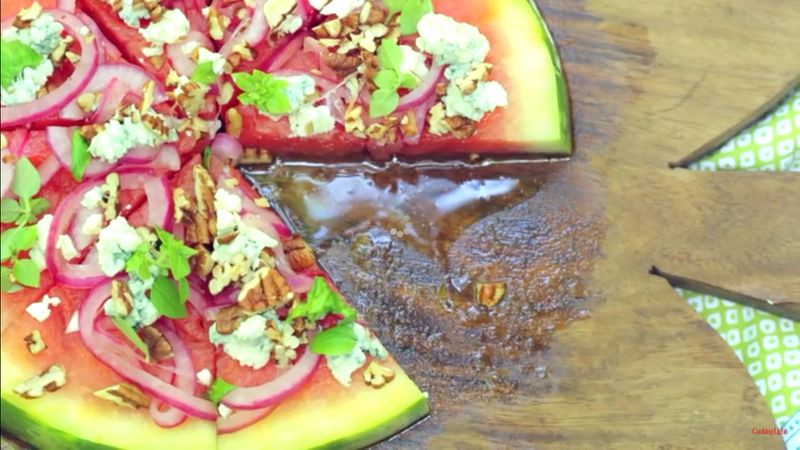 Grilled Melon Pizzas