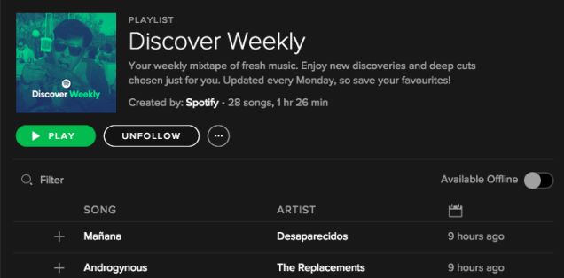 Customized Music Playlists