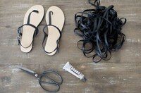 Upcycled Gladiator Sandals Image 2