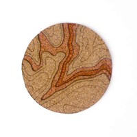 Topographic Cork Coasters Image 3