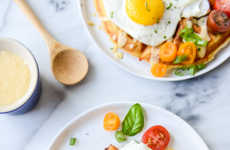 Cheesy Cornbread Waffles