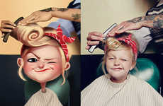 Cartoonish Children Portraits