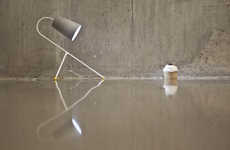 Wiry Leaning Lamps