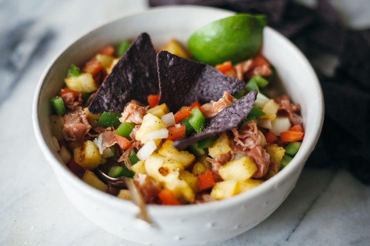 Pineapple Prosciutto Salsas