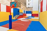 Vibrant Basketball Courts Image 4