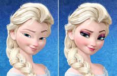 Makeup-Free Disney Princesses