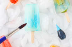 DIY Watercolor Popsicles