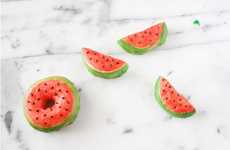 Painted Watermelon Donuts