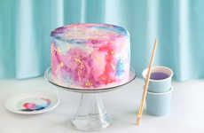Whimsical Watercolor Cakes