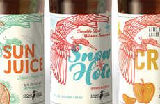 Bird-Adorned Beer Labels